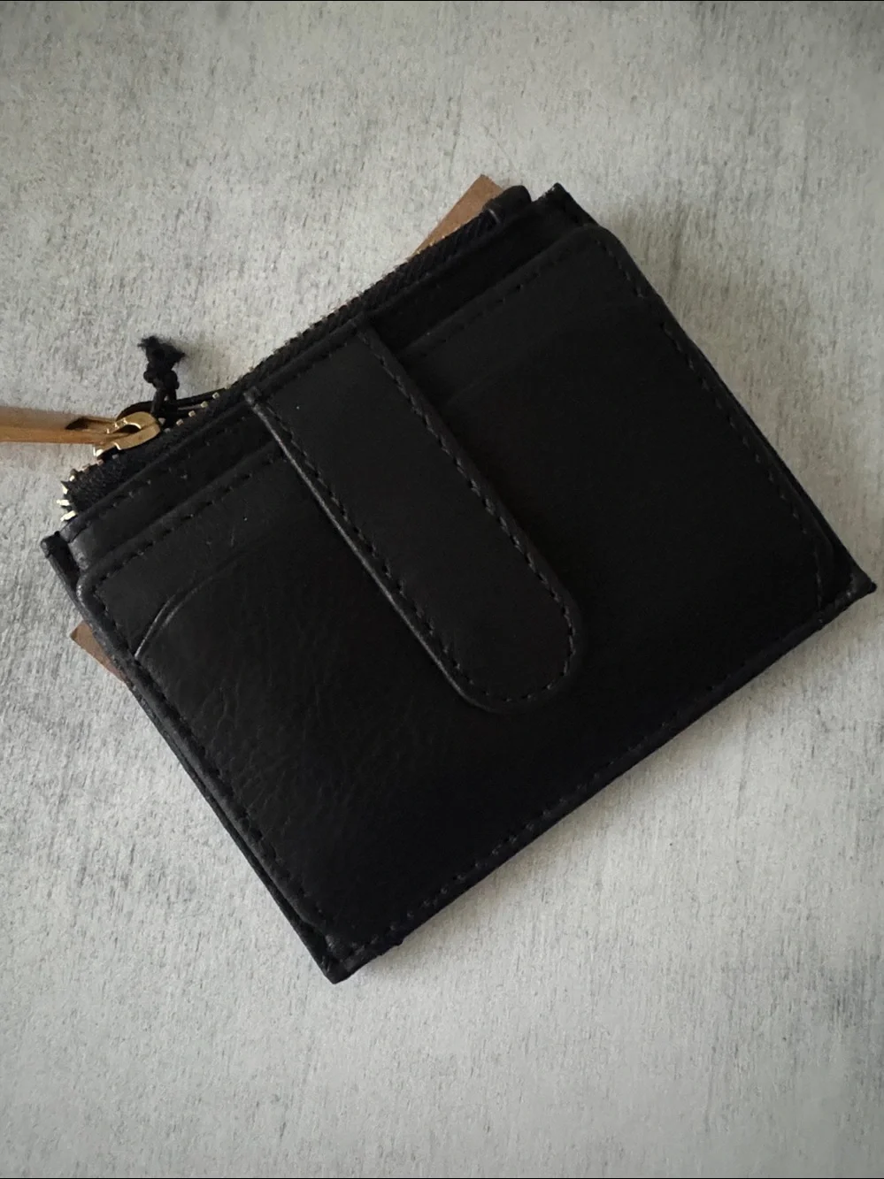 Margot Wallet Betty Zip Leather Card Holder Black 4